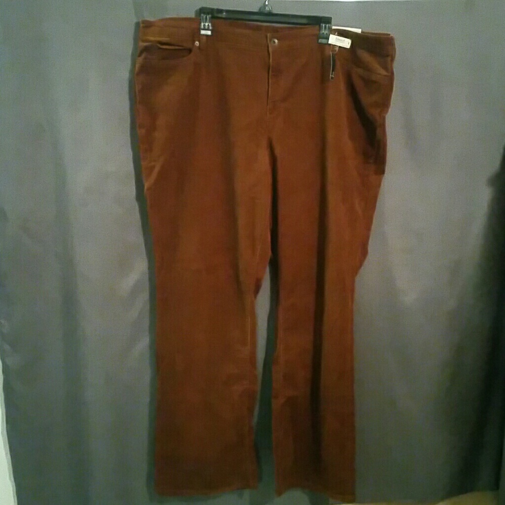 Lands' End Brown Boot Cut Pants - Picture 2 of 8